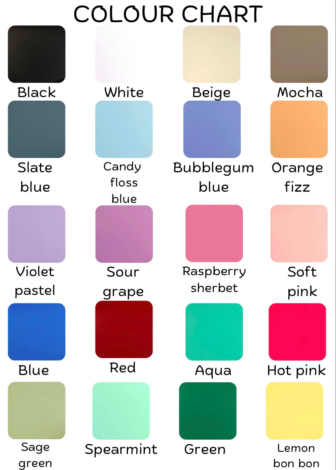 UV printed gift tags - set of 5