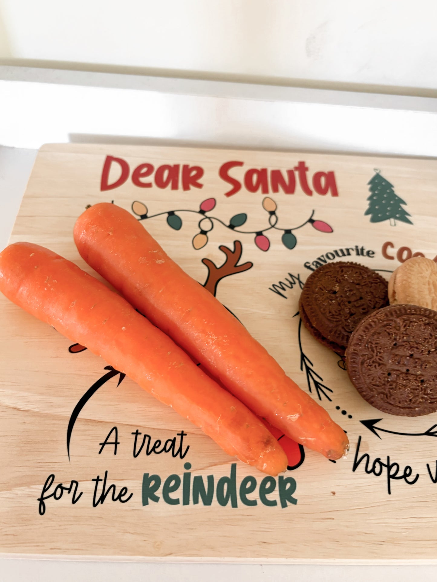 UV printed double sided Santa & Easter bunny treat board