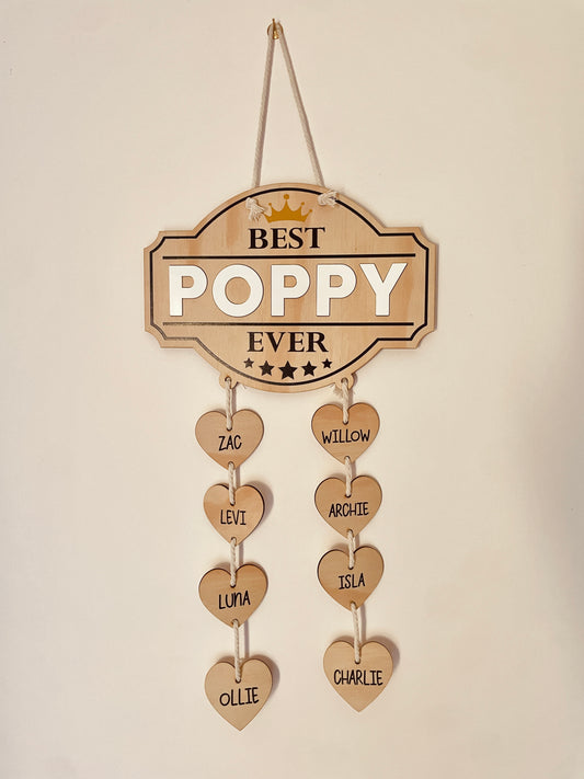 Best Ever - personalised family name plaque