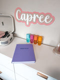 Triple layer name plaque - font 3