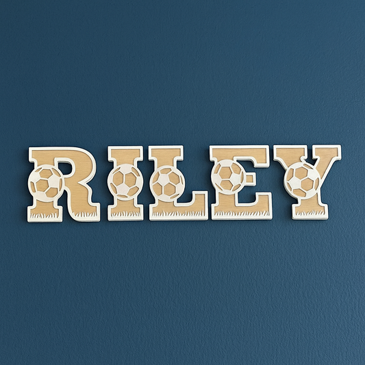 Soccer - Themed letters