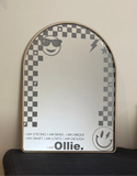 Affirmation mirror - smiley faces