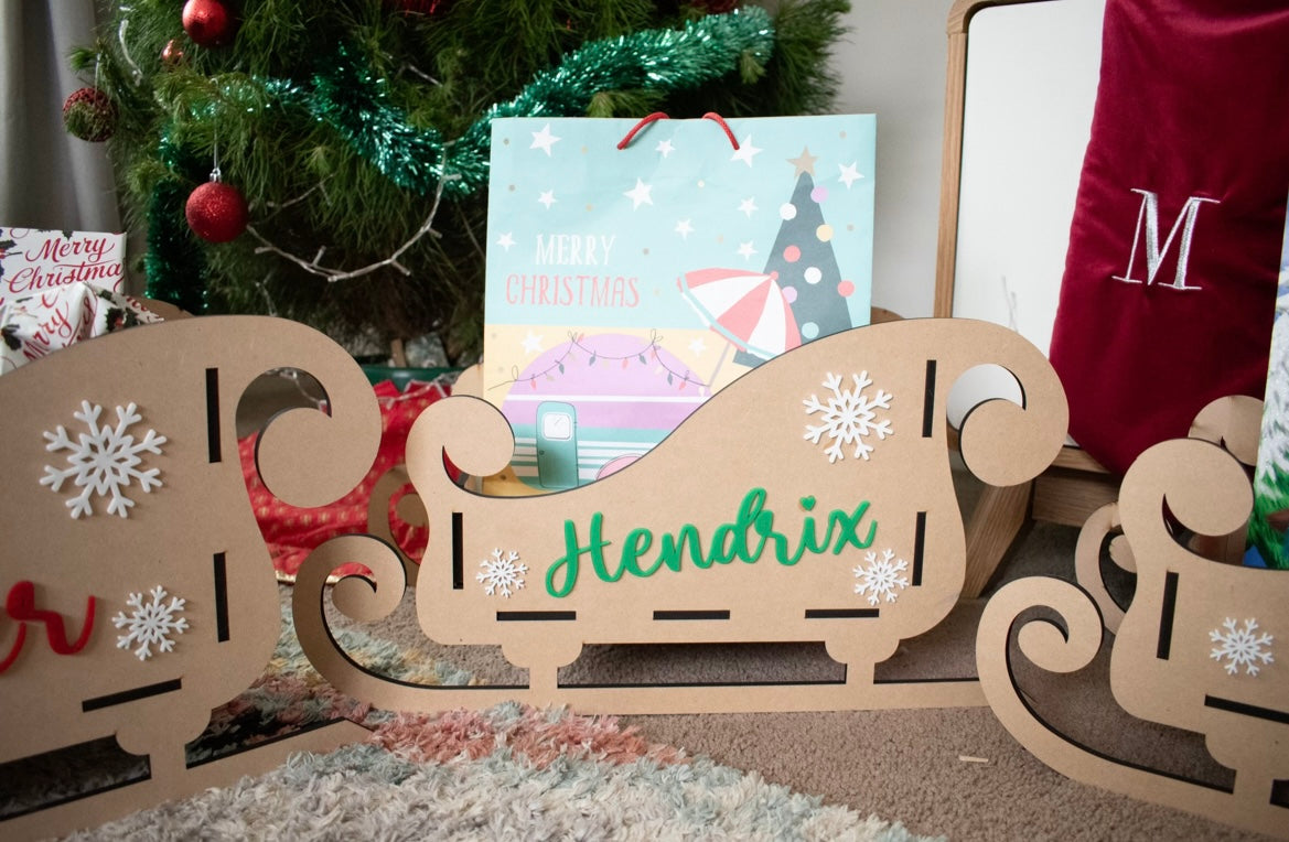 Personalised Santa sleighs - 4 Little Dreamers