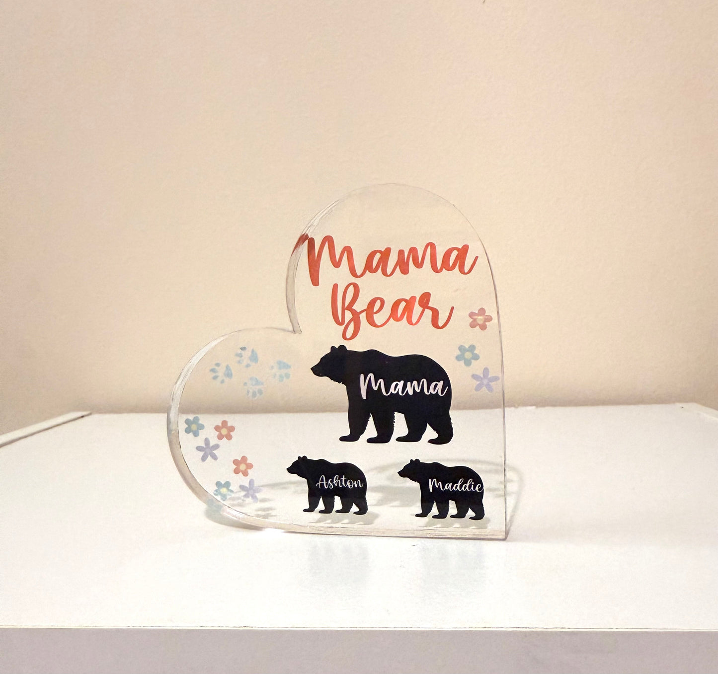 Mama bear - acrylic standing block