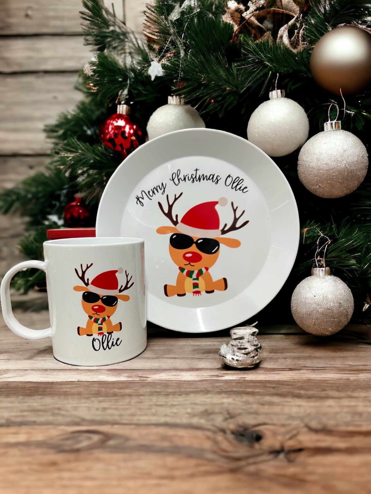 Christmas kids mug & plate set - 4 Little Dreamers