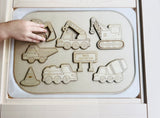 Construction puzzle - FLISAT/TROFAST inserts for Large tub - 4 Little Dreamers