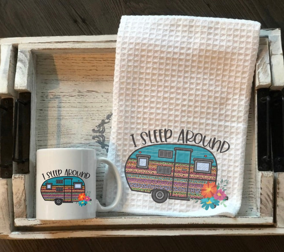Sleep around mug & tea towel - 4 Little Dreamers