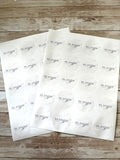 Business logo stickers 4cm round