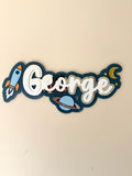 Space Adventure Name Plaque