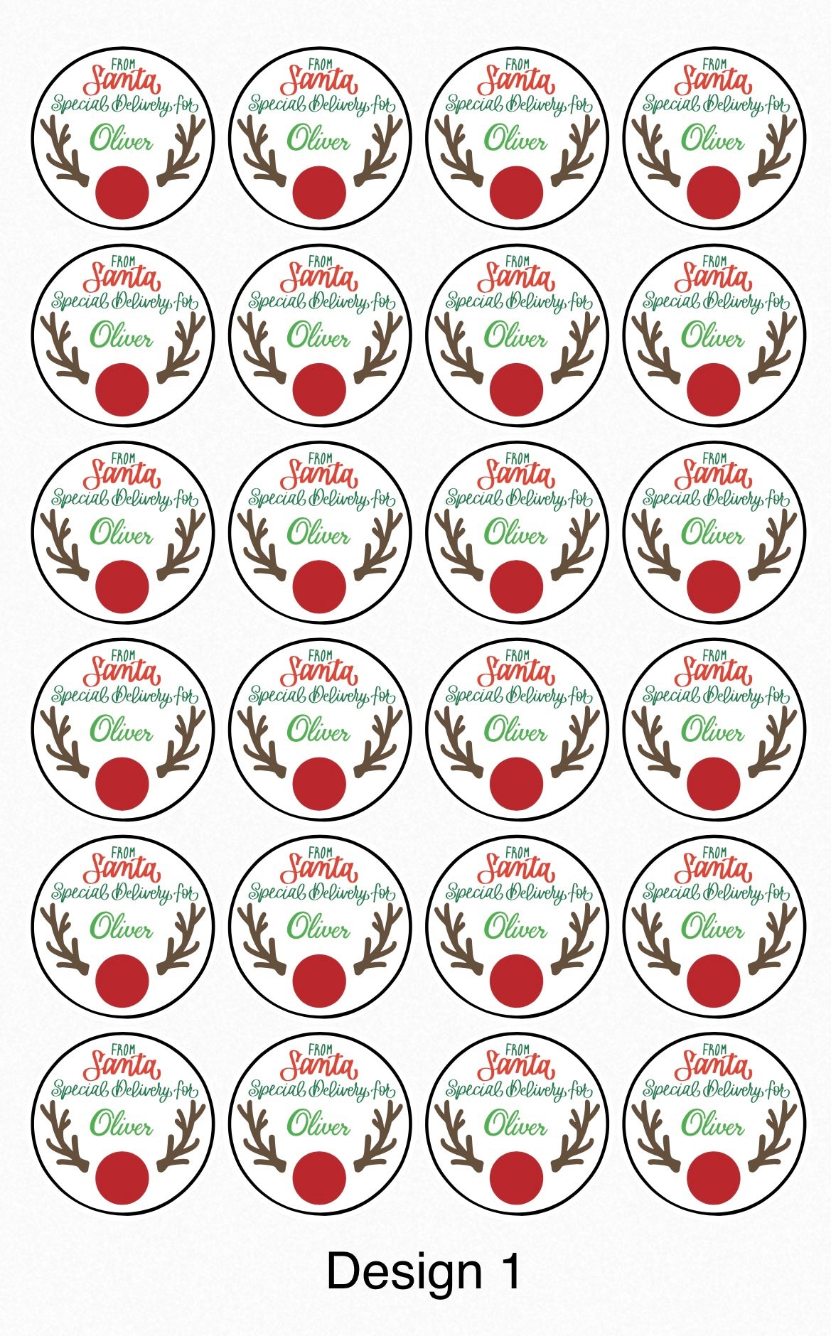 Christmas personalised labels - 4 Little Dreamers