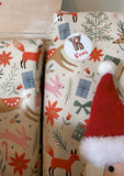 Personalised Christmas label stickers - initial style
