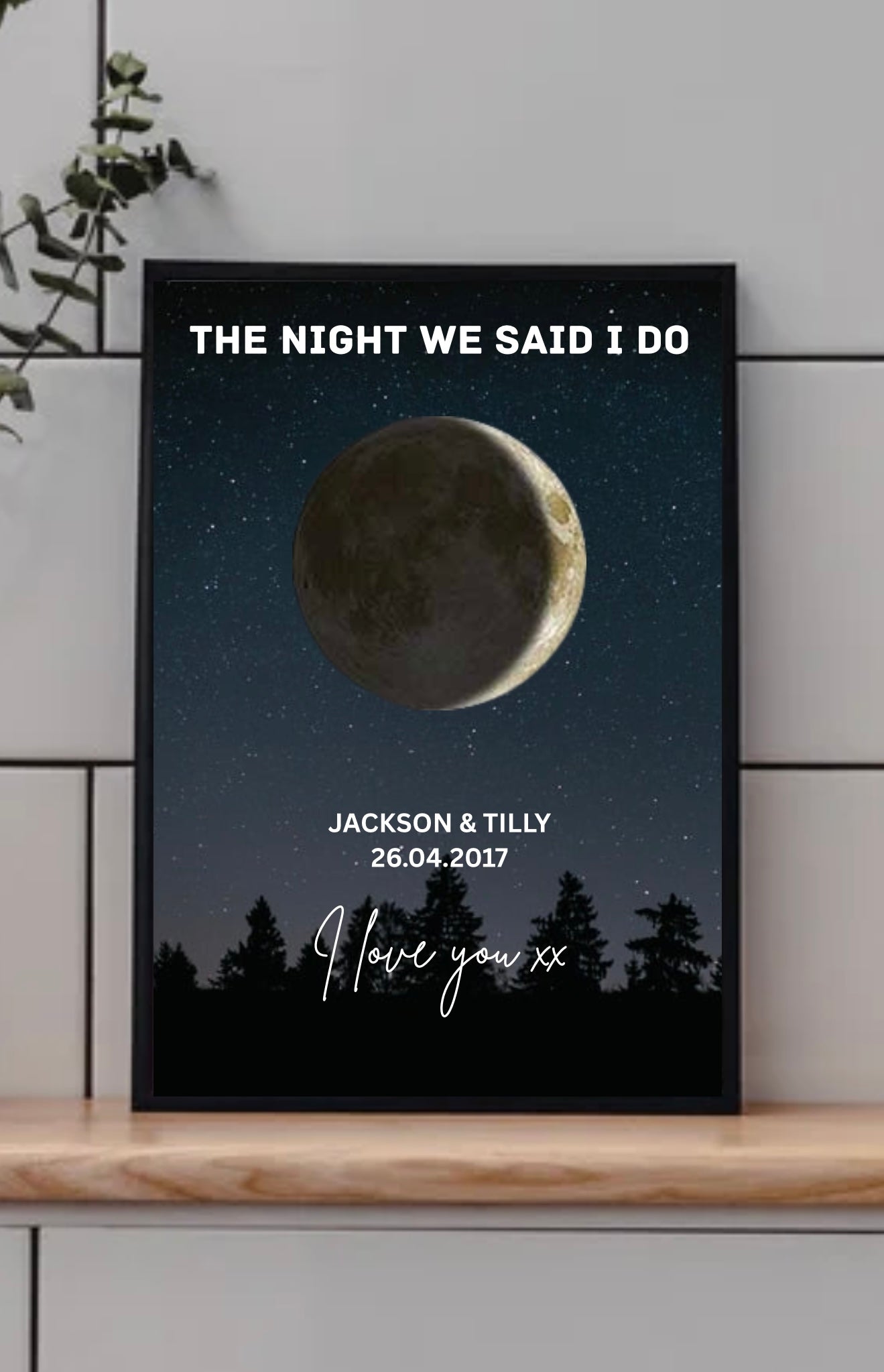 Personalised Moon Phase print