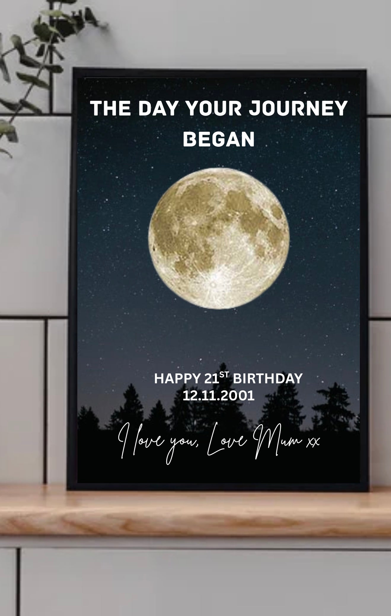 Personalised Moon Phase print