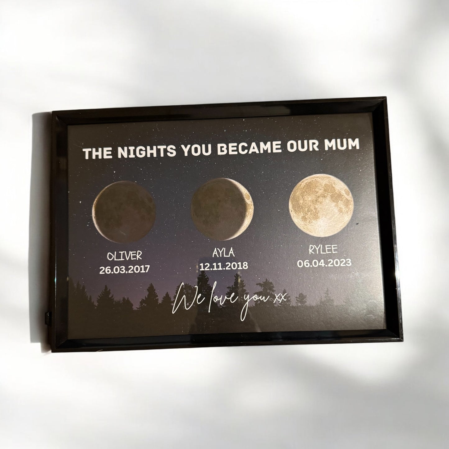 Personalised Moon Phase print