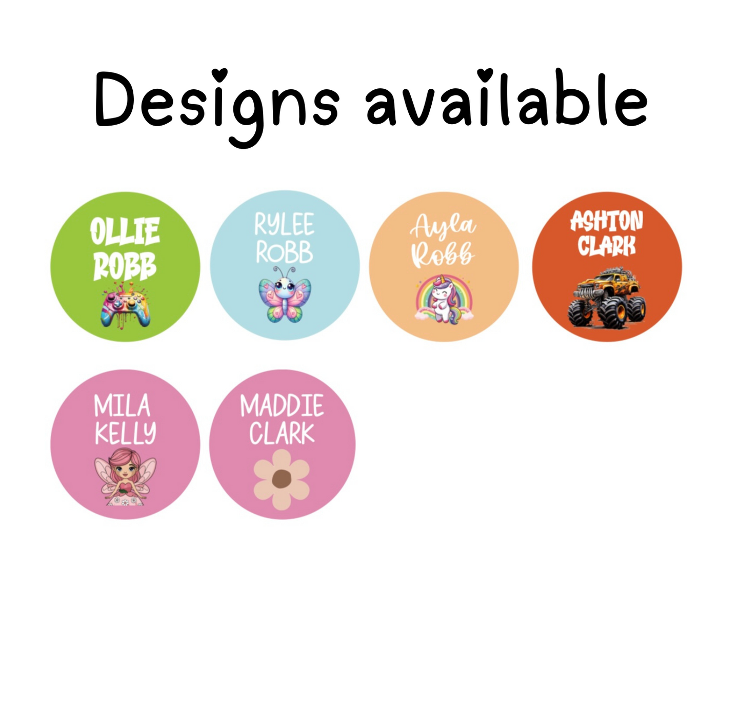 Name label sheets
