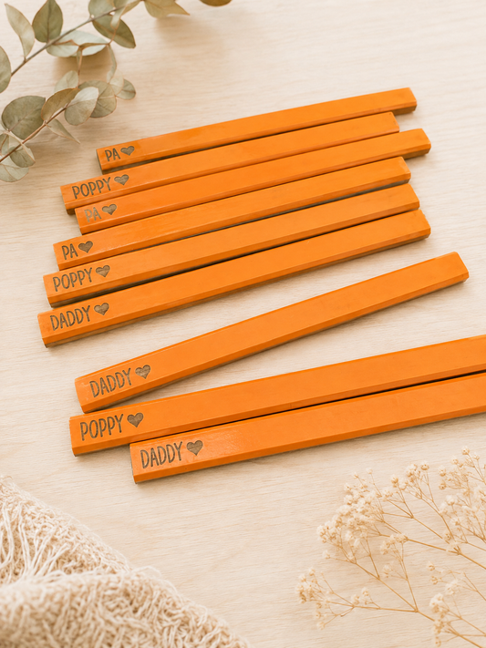 Personalised tradies pencil