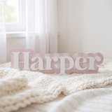 Gingham name plaque
