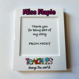 Personalised teachers sticky note holder