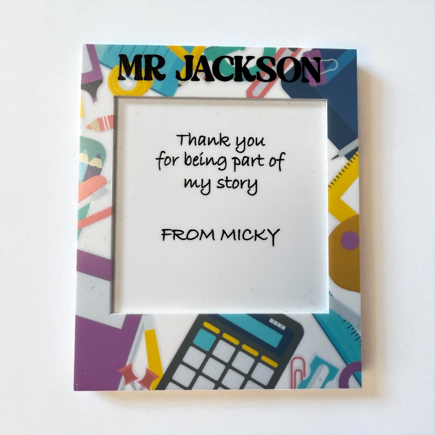 Personalised teachers sticky note holder