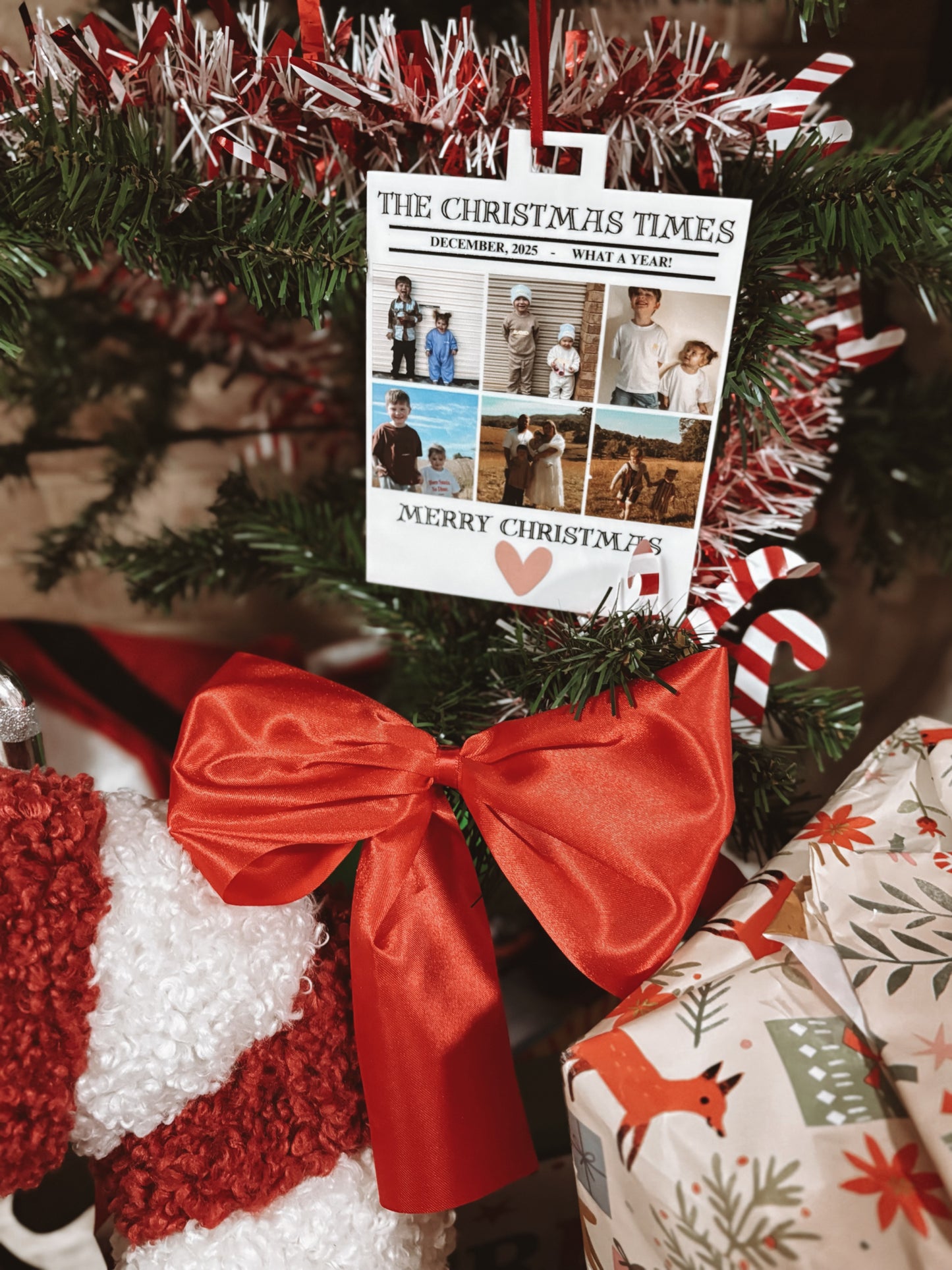 The Christmas Times - photo ornament
