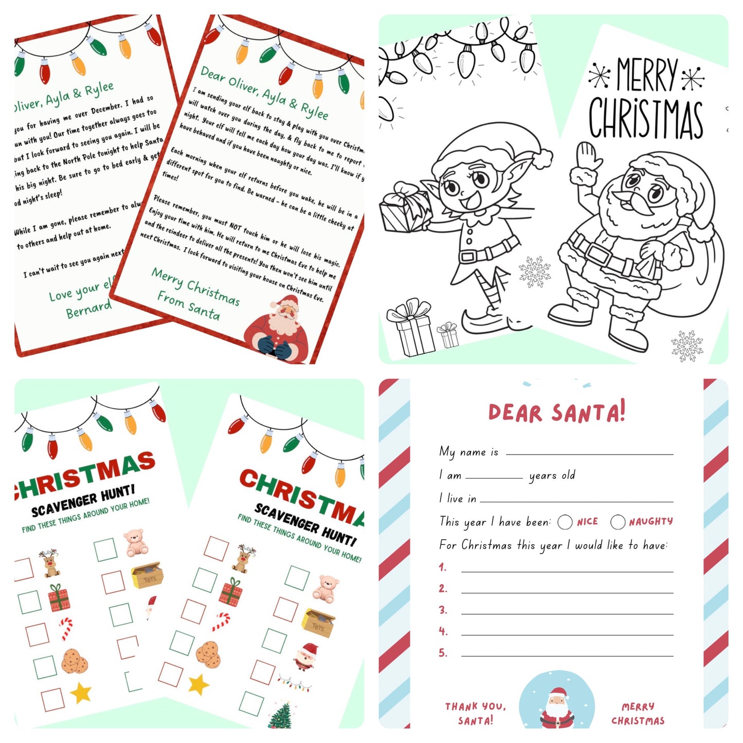 24 days elf planning & prop kit! - 4 Little Dreamers