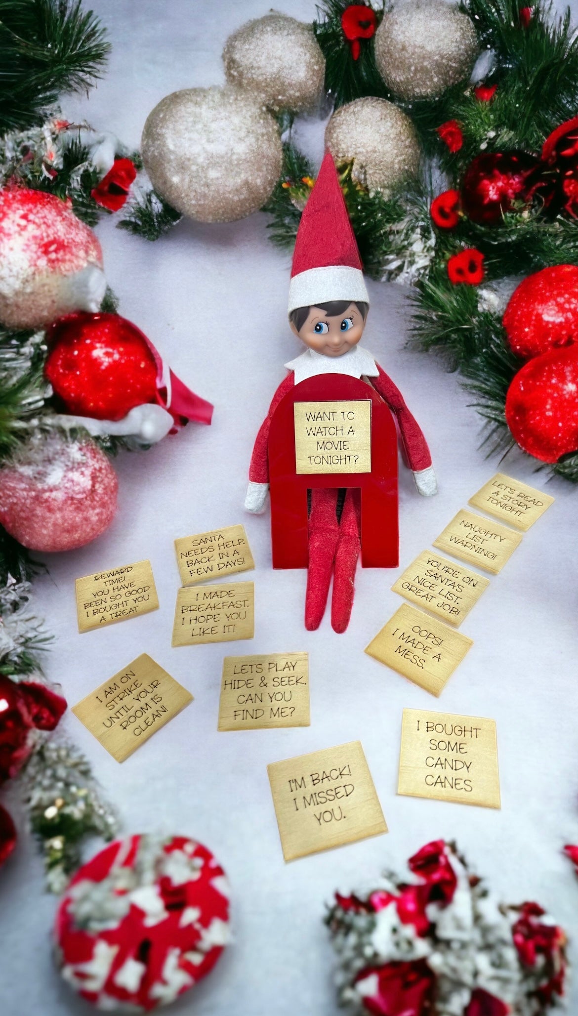 Elf prop - interchangeable messages - 4 Little Dreamers
