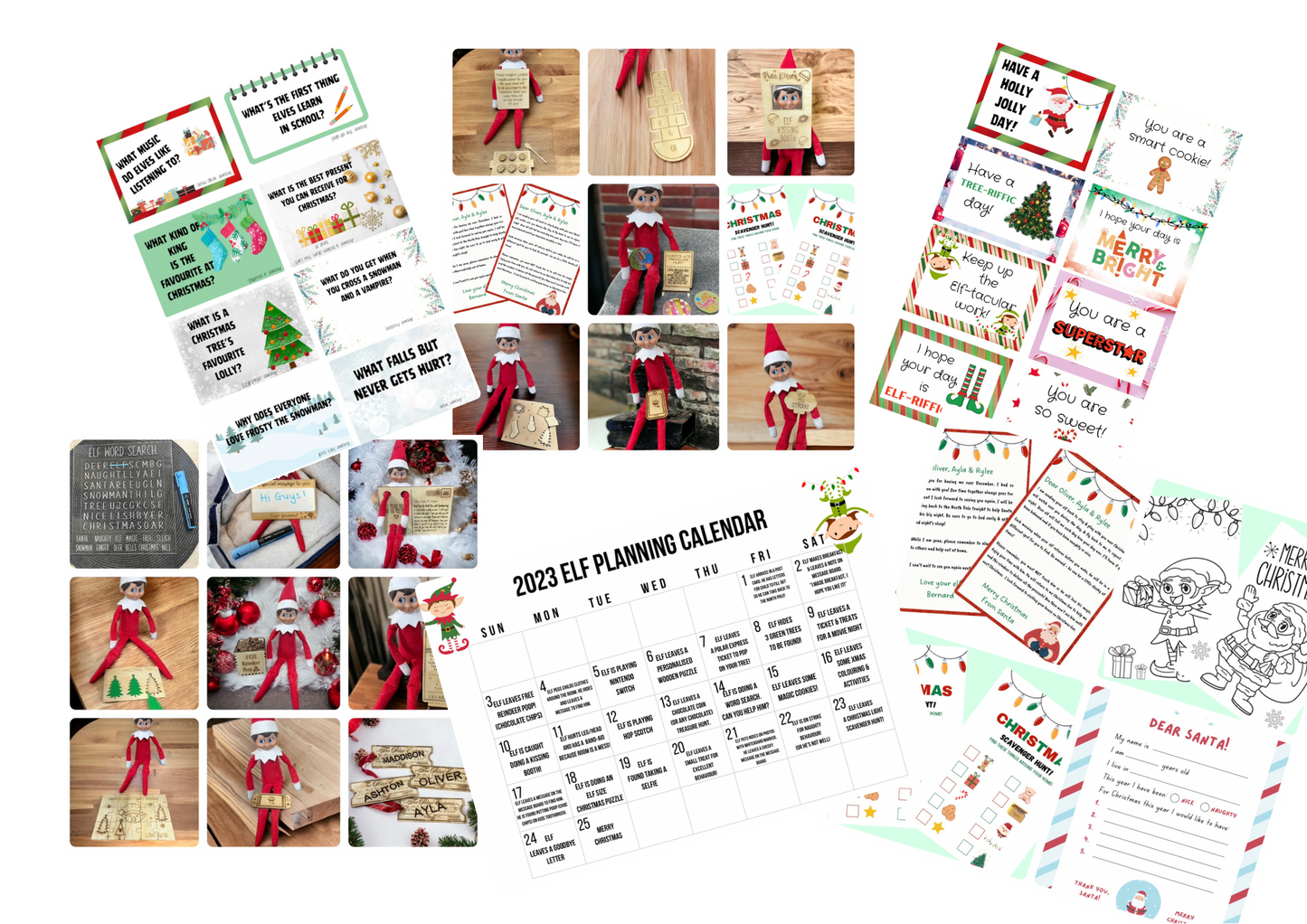 24 days elf planning & prop kit! - 4 Little Dreamers