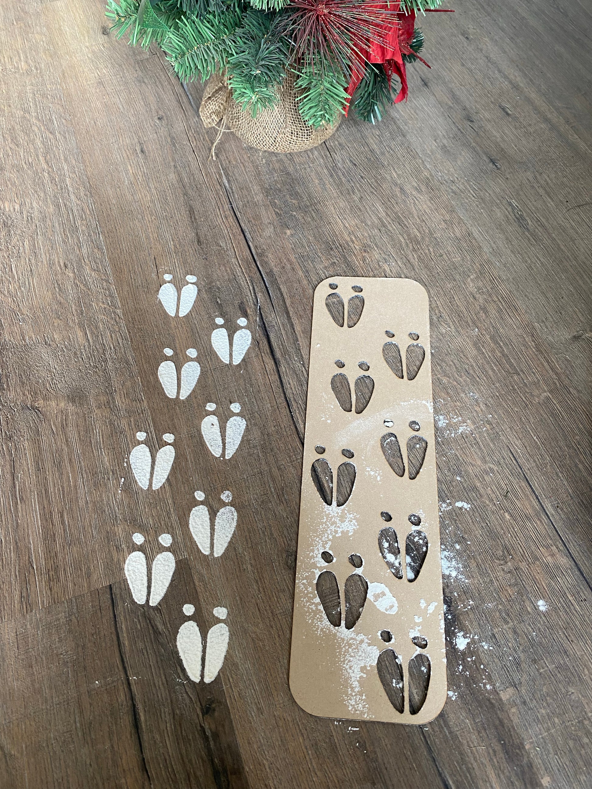 Foot print stencils - 4 Little Dreamers