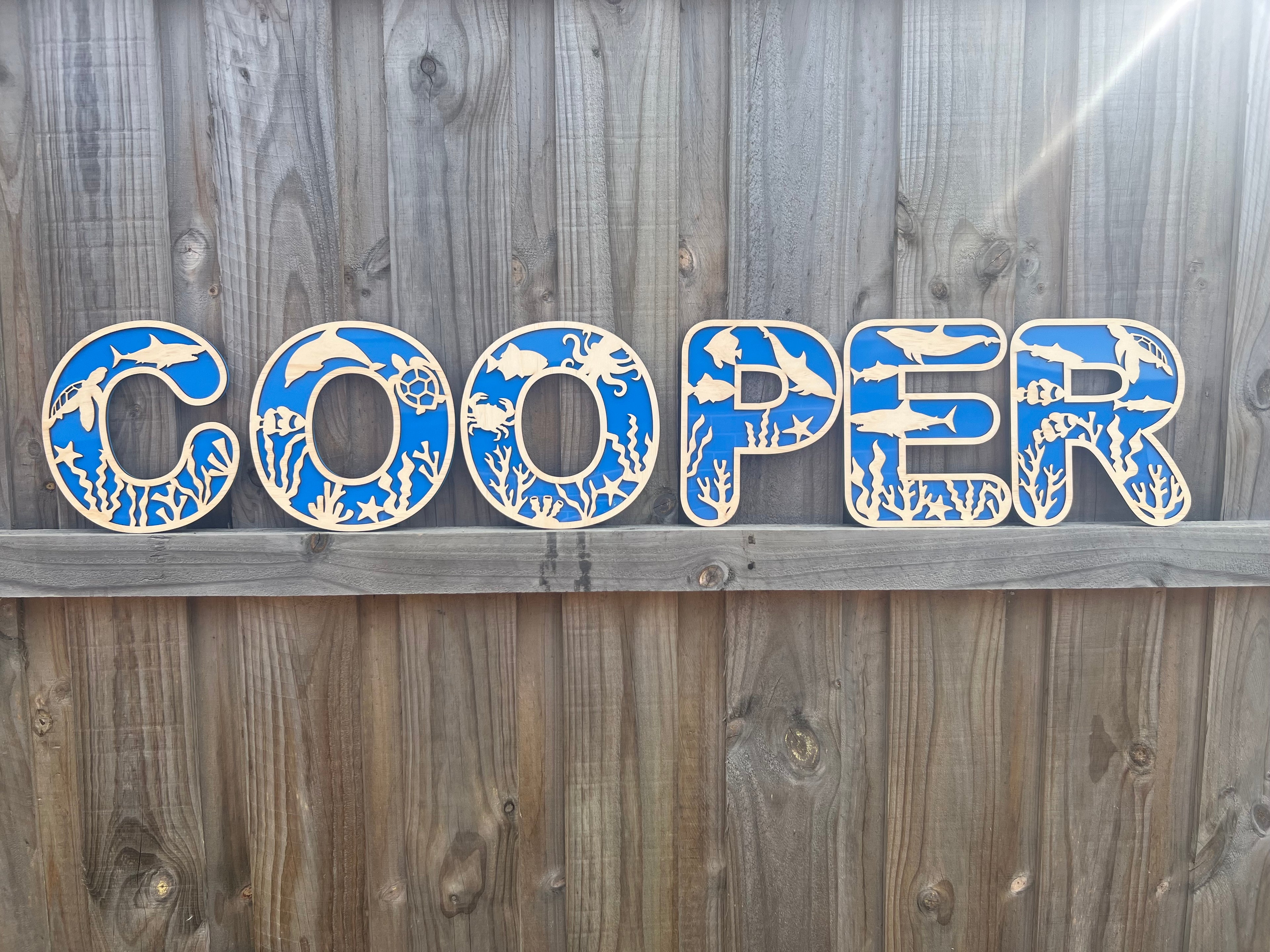 Under the sea - Themed letters - 4 Little Dreamers