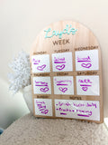 Kids Weekly Planner Board