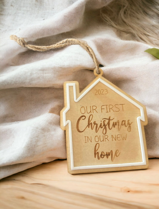 First Christmas in new home ornament - 4 Little Dreamers