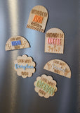 Personalised art work magnets