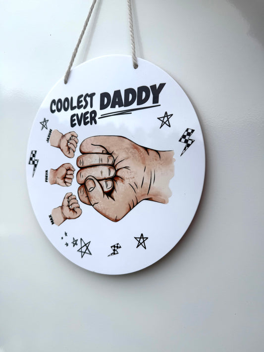 Coolest Ever - Fist Bump plaque