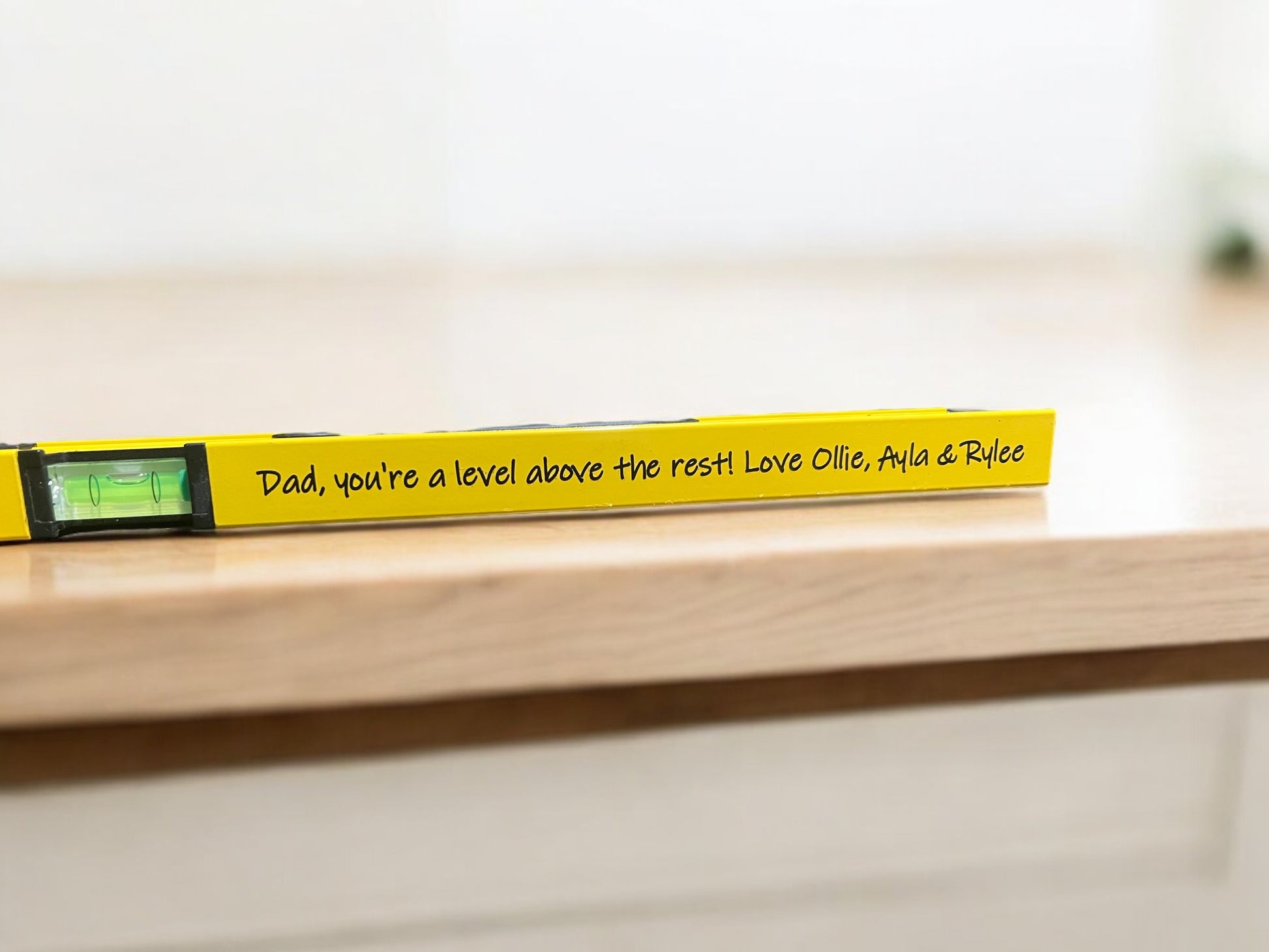 Personalised Craft Right spirit level - 4 Little Dreamers