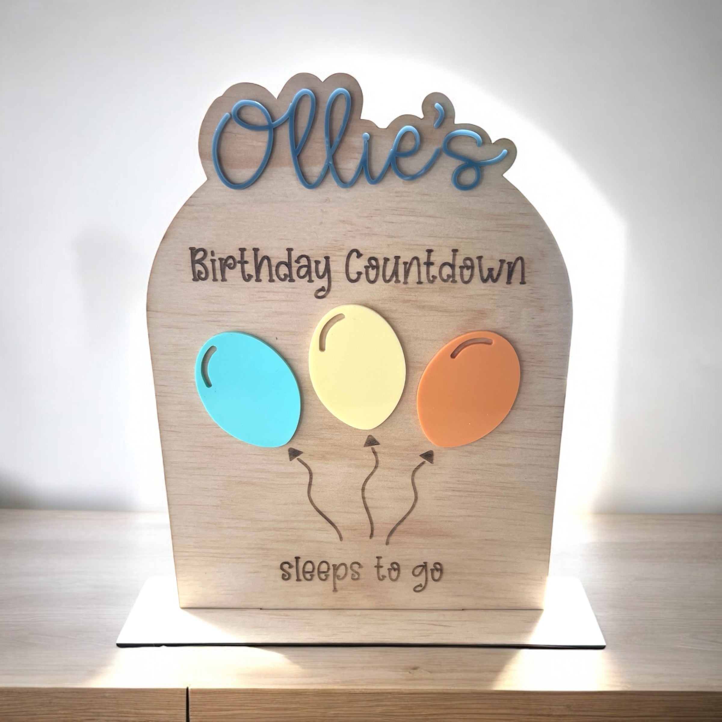 Birthday Countdown board