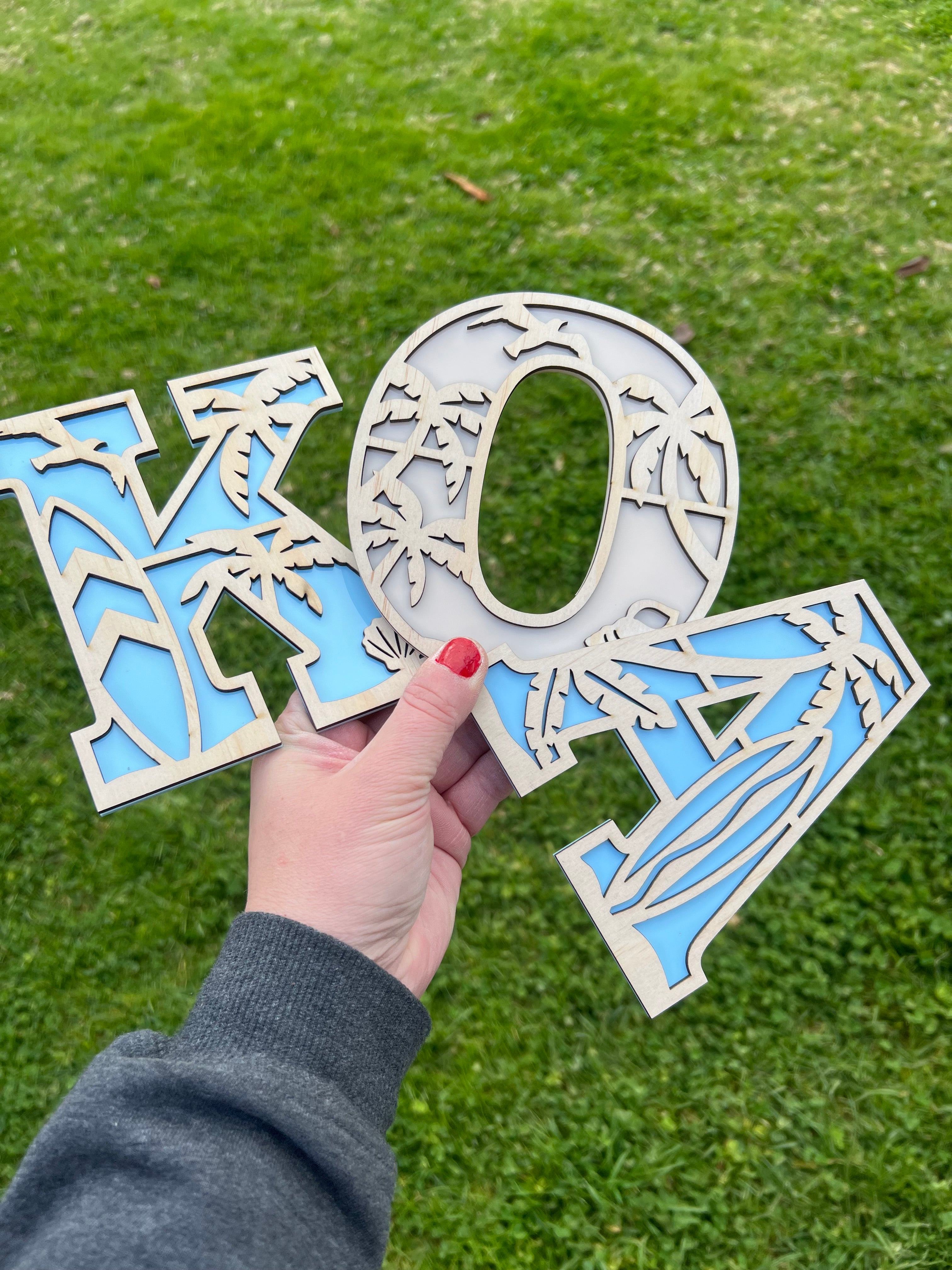 Surfing - Themed letters - 4 Little Dreamers