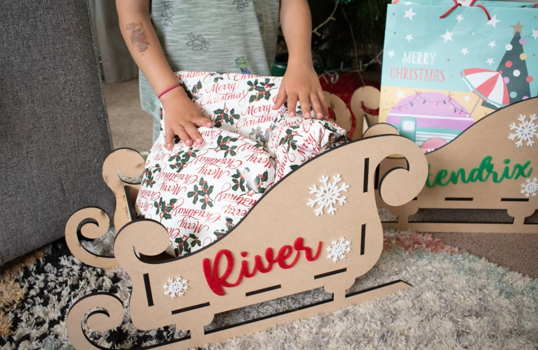 Personalised Santa sleighs - 4 Little Dreamers