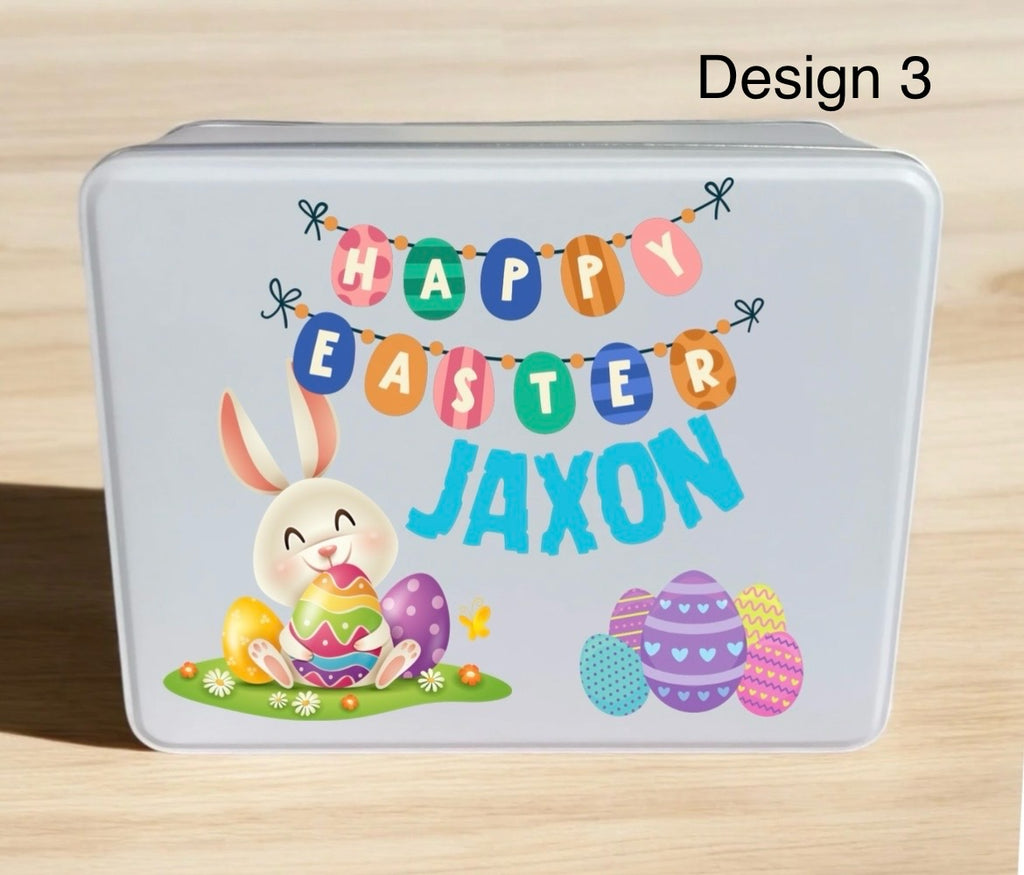 Personalised Easter tin box