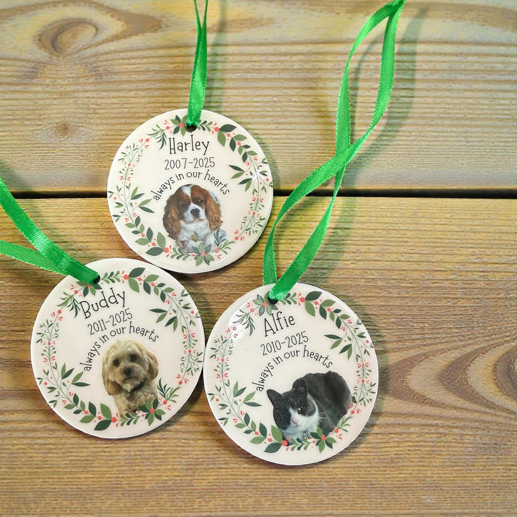 Pet memorial ornaments