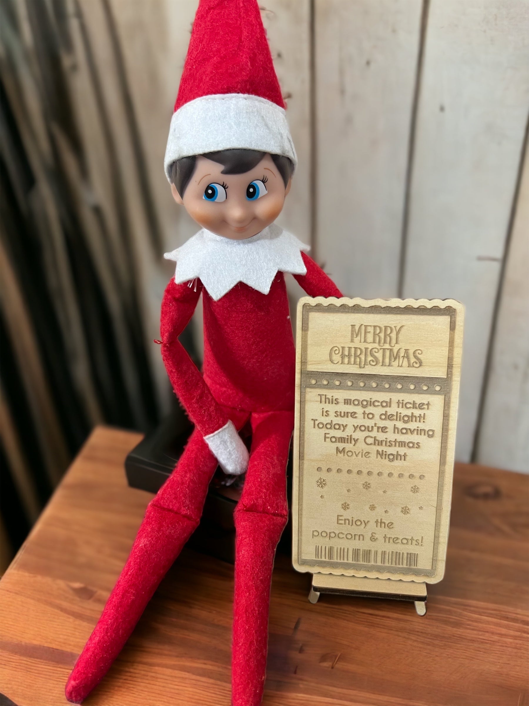 Elf prop - movie night ticket - 4 Little Dreamers