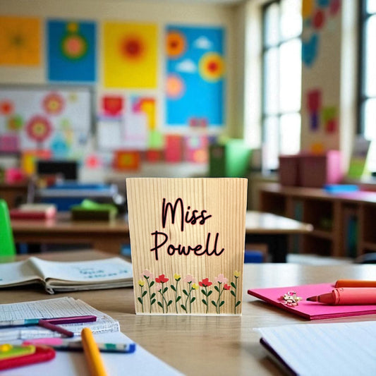 Teachers personalised pen cups