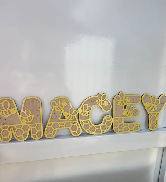 Bees - Themed letters