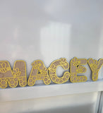 Bees - Themed letters