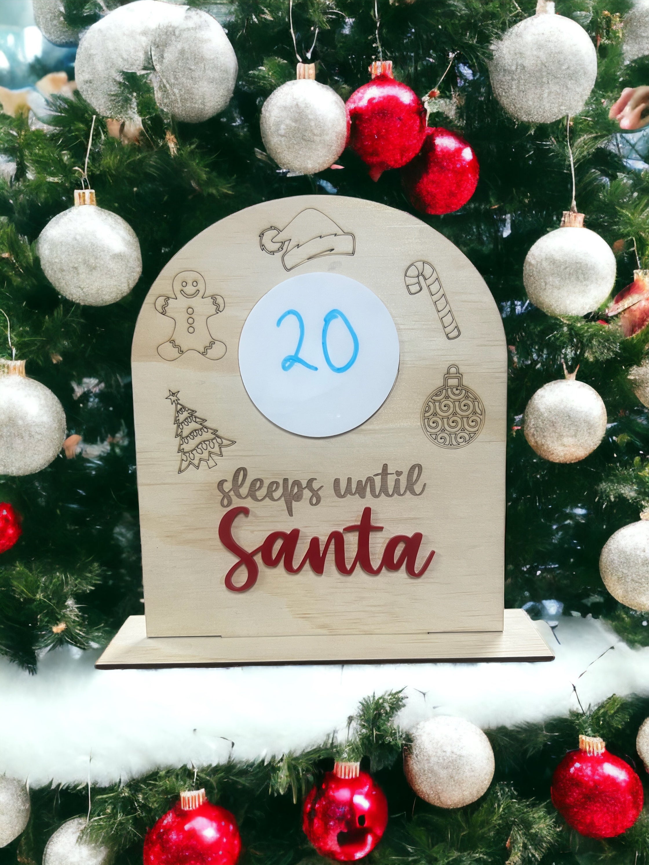 Countdown until Santa board - 4 Little Dreamers
