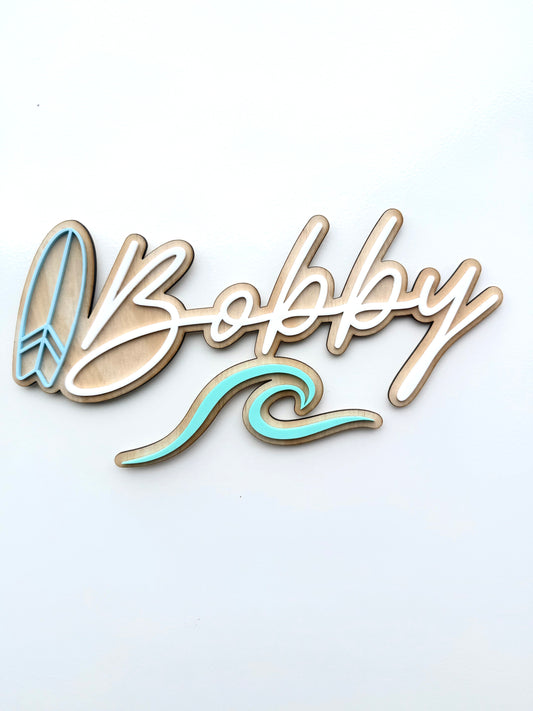 Surfboard - Name Plaque