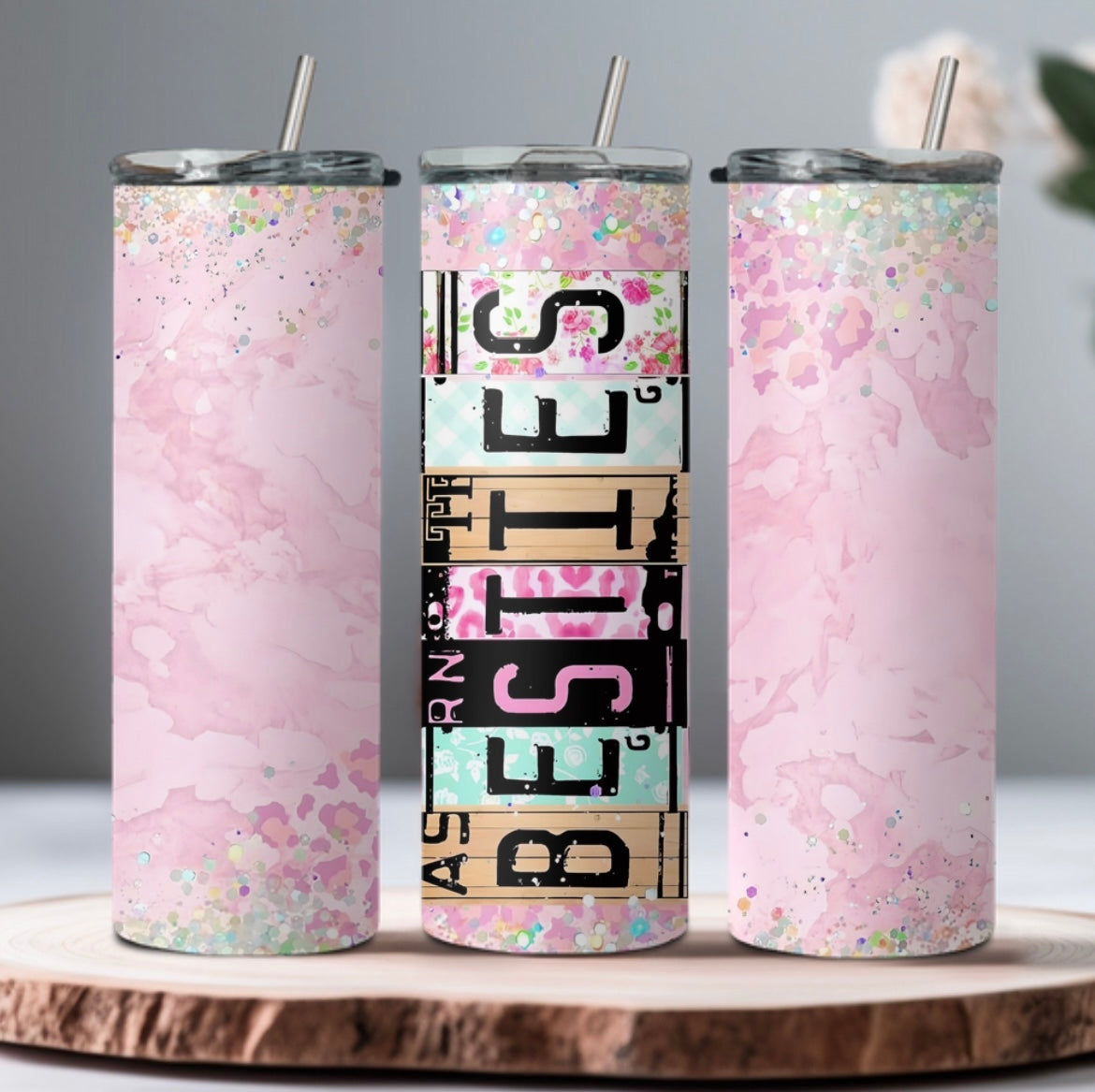 Besties tumbler - 4 Little Dreamers