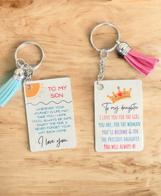 Daughter/son keyring