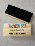 Personalised teachers whiteboard eraser