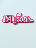 Hot Pink Glam - Personalised Name Plaque