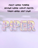 Wildflower - Themed letters